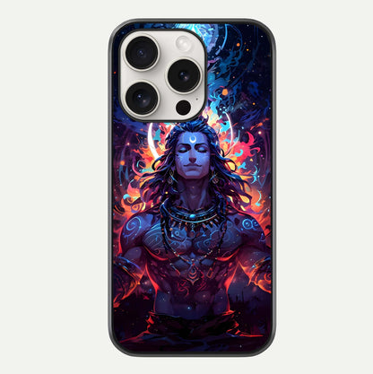 Divine Fire Shiv Glass Case For iPhone 15 Pro Max by Custom World