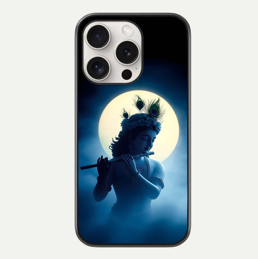 Divine Moon Flute Glass Case For iPhone 15 Pro Max by Custom World