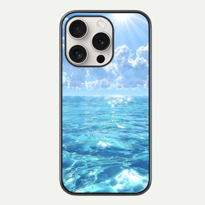 Endless Ocean Horizon Glass Case For iPhone 15 Pro Max by Custom World