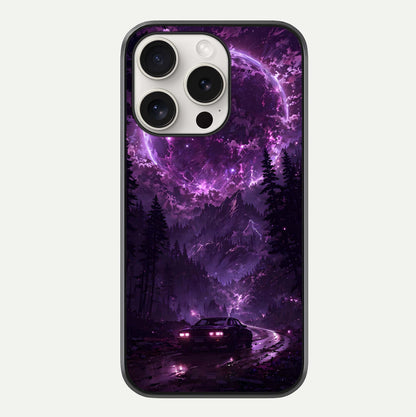 Eternal Cosmic Drive Glass Case For iPhone 15 Pro Max by Custom World
