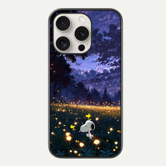 Firefly Meadow Magic Glass Case For iPhone 15 Pro Max by Custom World