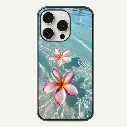 Floating Bloom Bliss Glass Case For iPhone 15 Pro Max by Custom World