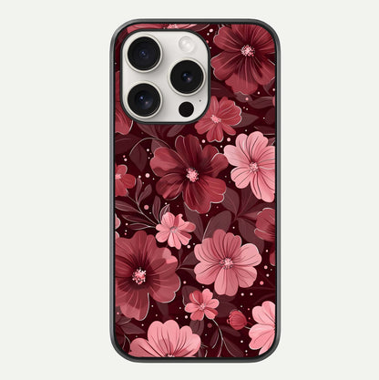 Flower Blush Bloom Glass Case For iPhone 15 Pro Max by Custom World
