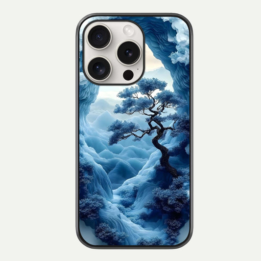 Frozen Serenity Gate Glass Case For iPhone 15 Pro Max by Custom World