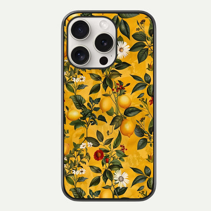 Golden Lemon Field Glass Case For iPhone 15 Pro Max by Custom World