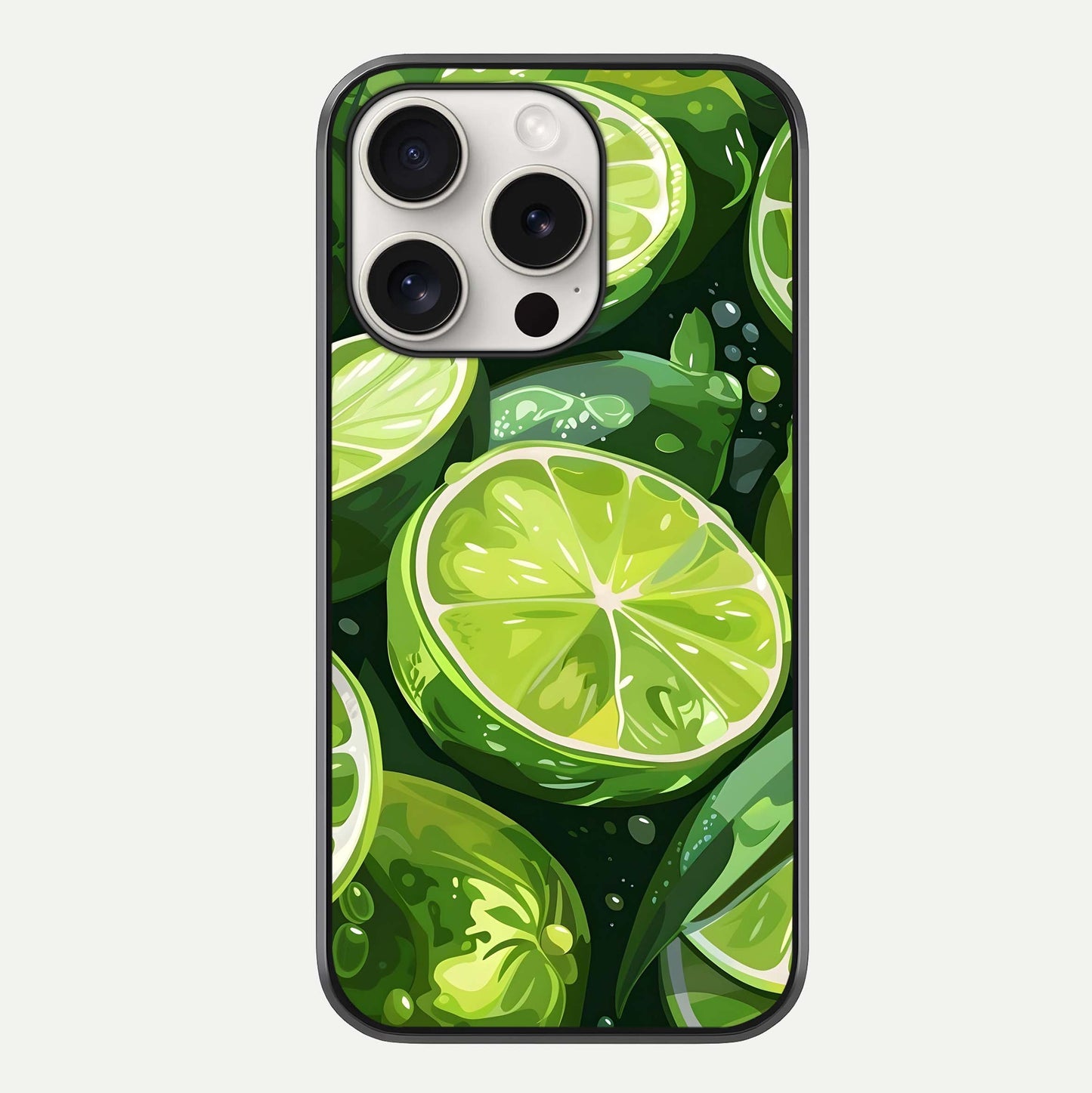 Green Lemon Glass Case For iPhone 15 Pro Max by Custom World