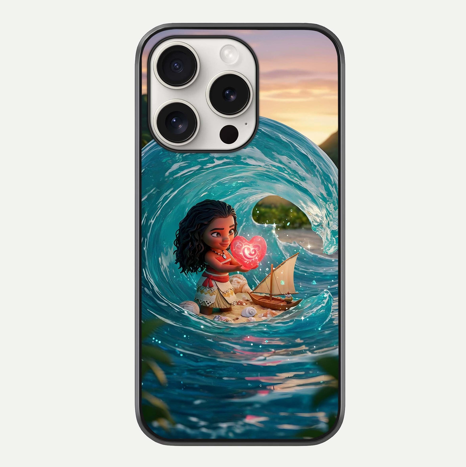 Heart of Ocean Glass Case For iPhone 15 Pro Max by Custom World