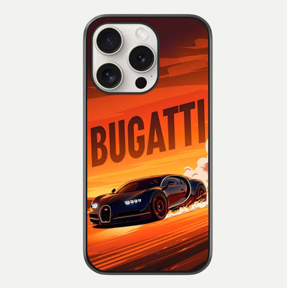 Inferno Bugatti Storm Glass Case For iPhone 15 Pro Max by Custom World