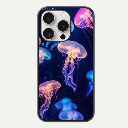 Jellyfish Pattern Glass Case For iPhone 15 Pro Max by Custom World