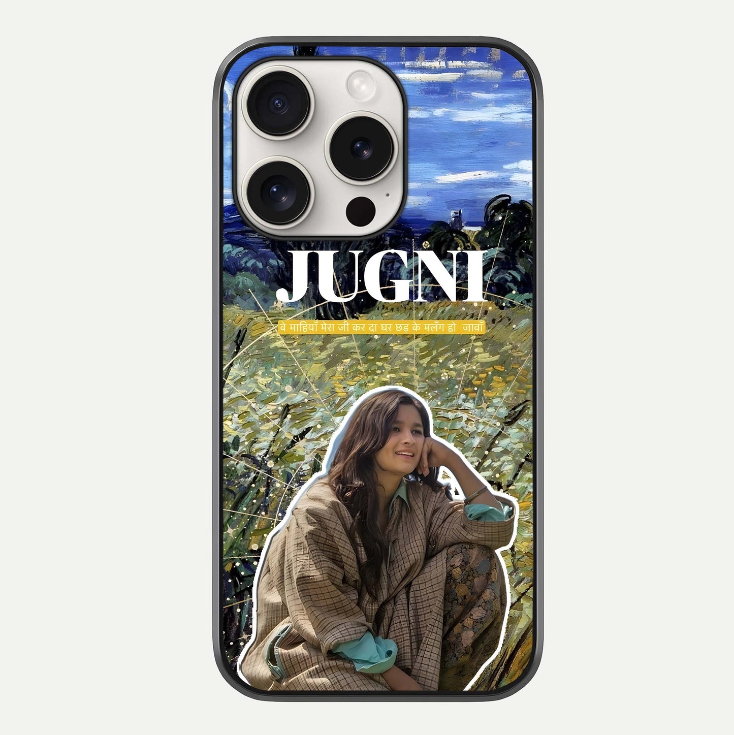 Jugni Soul Vibes Glass Case For iPhone 15 Pro Max by Custom World