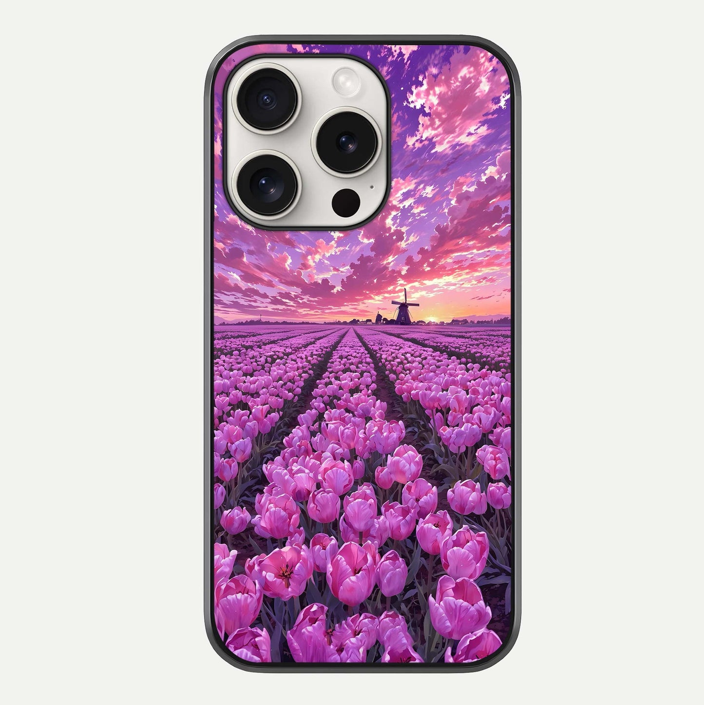 Lavender Dream Skies Glass Case For iPhone 15 Pro Max by Custom World