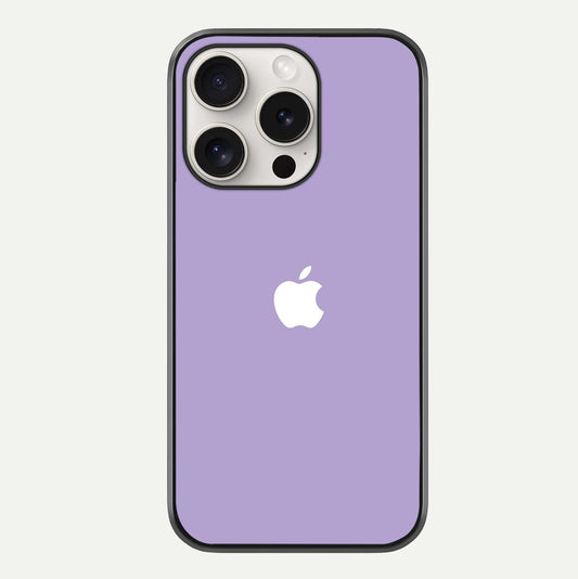 Lavender Soft Minimal Glass Case For iPhone 15 Pro Max by Custom World
