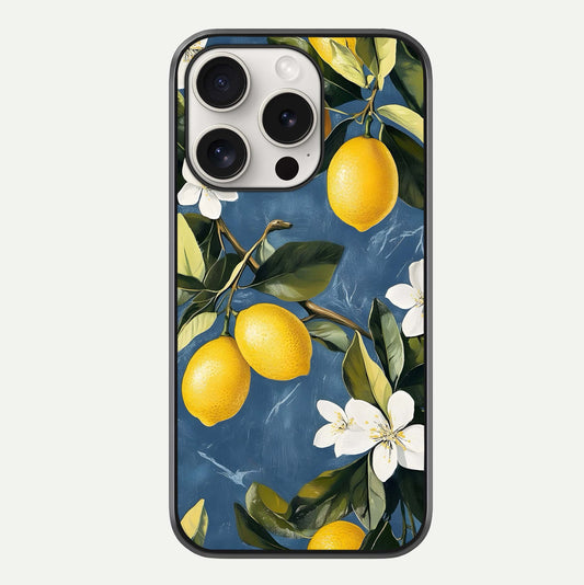 Lemon Dream Garden Glass Case For iPhone 15 Pro Max by Custom World