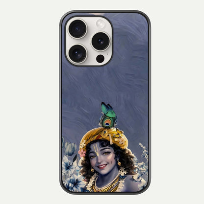 Lord Krishna Glass Case For iPhone 15 Pro Max by Custom World
