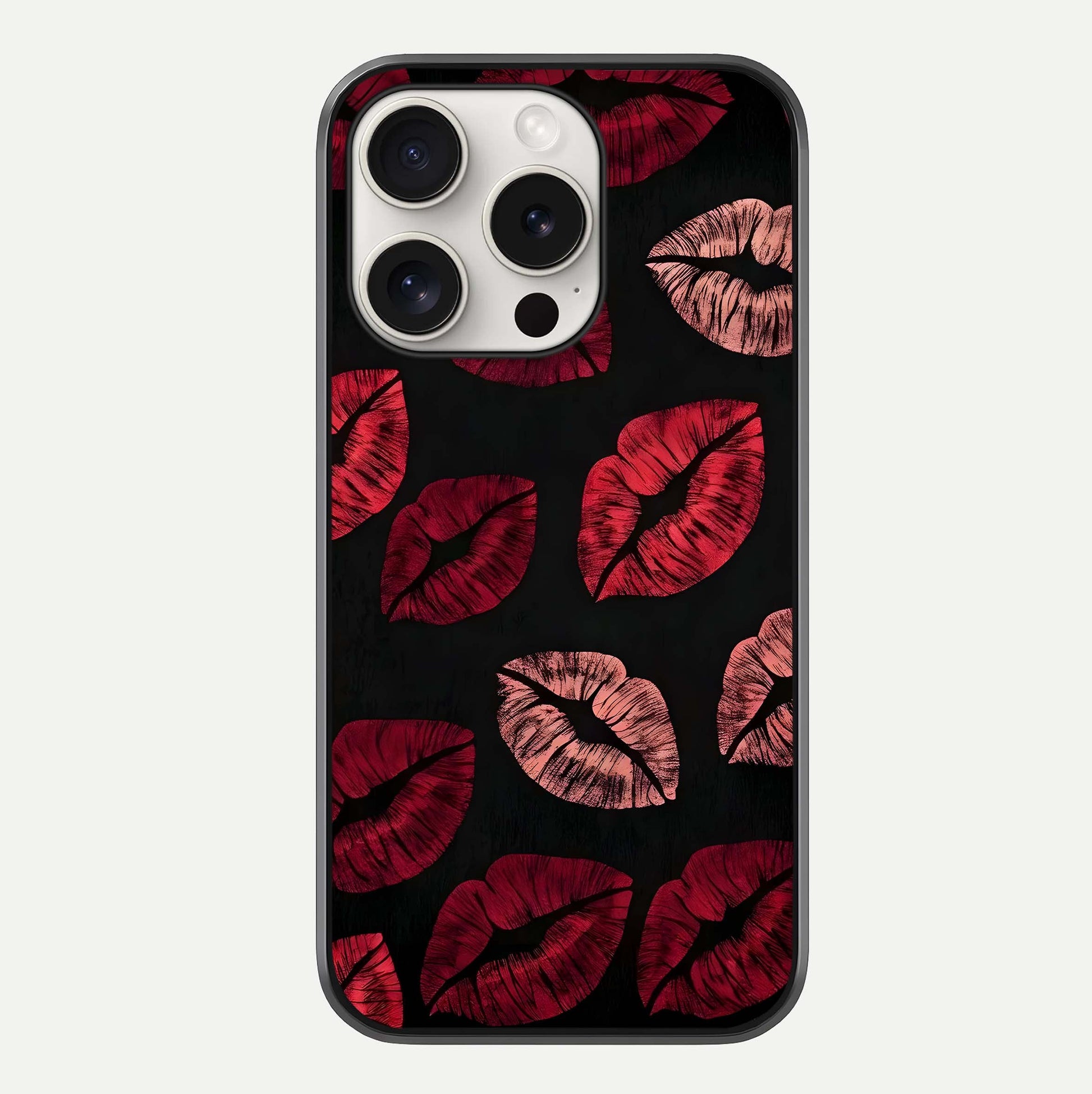 Midnight Kiss Love Glass Case For iPhone 15 Pro Max by Custom World