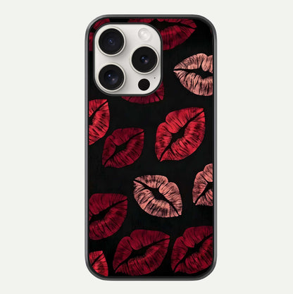Midnight Kiss Love Glass Case For iPhone 15 Pro Max by Custom World