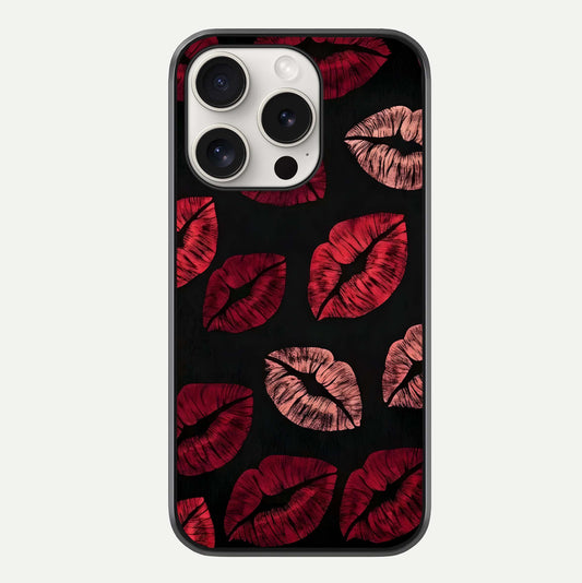 Midnight Kiss Love Glass Case For iPhone 15 Pro Max by Custom World