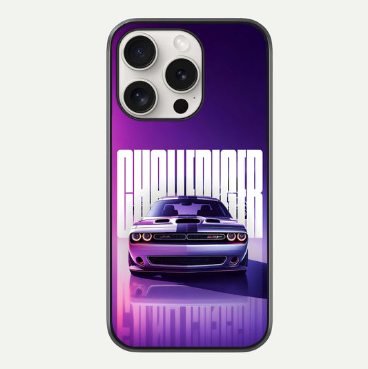 Midnight Muscle Ride Glass Case For iPhone 15 Pro Max by Custom World