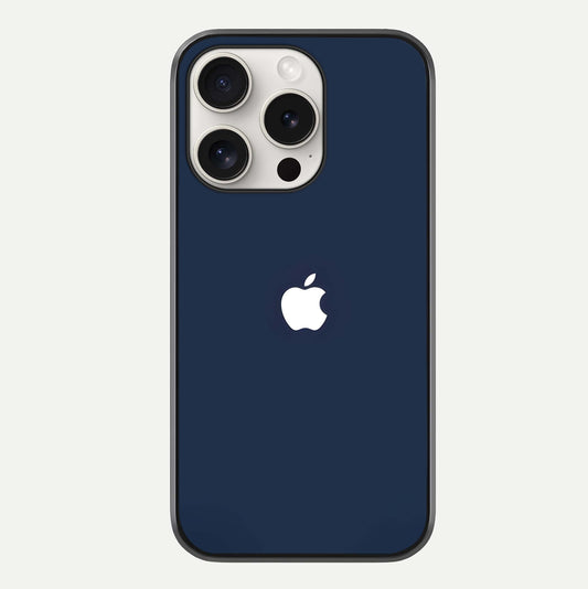 Minimal Apple Night Glass Case For iPhone 15 Pro Max by Custom World