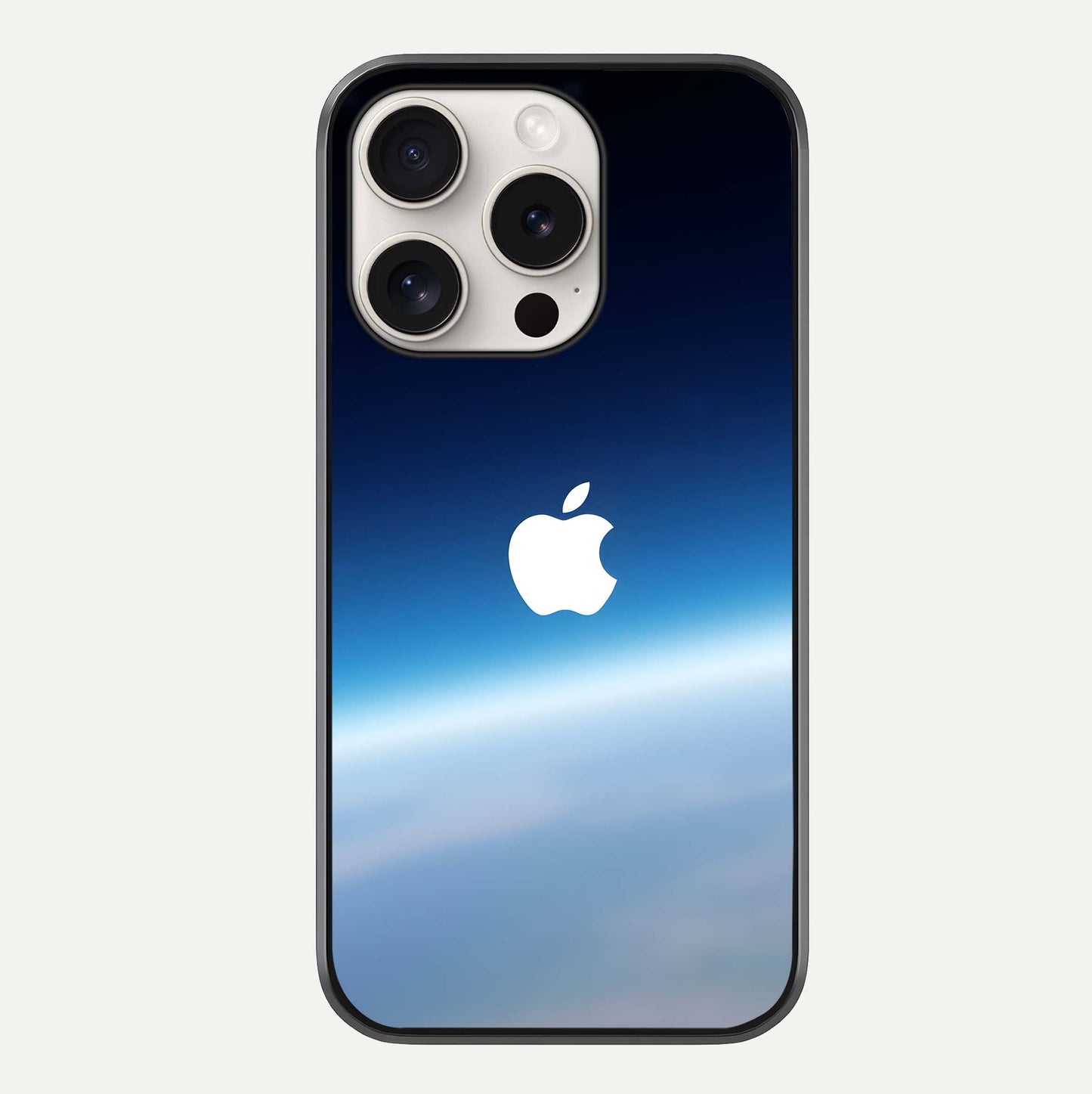 Minimal Apple Sky Glass Case For iPhone 15 Pro Max by Custom World
