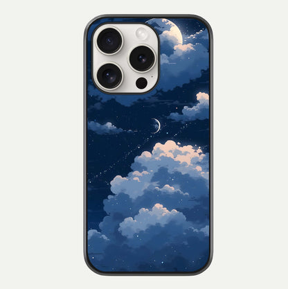 Moon Dream Haze Glass Case For iPhone 15 Pro Max by Custom World