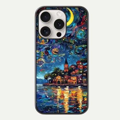 Moonlight Harbor Glow Glass Case For iPhone 15 Pro Max by Custom World