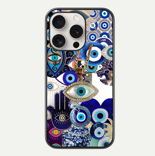 Mystic Charm Eye Glass Case For iPhone 15 Pro Max by Custom World