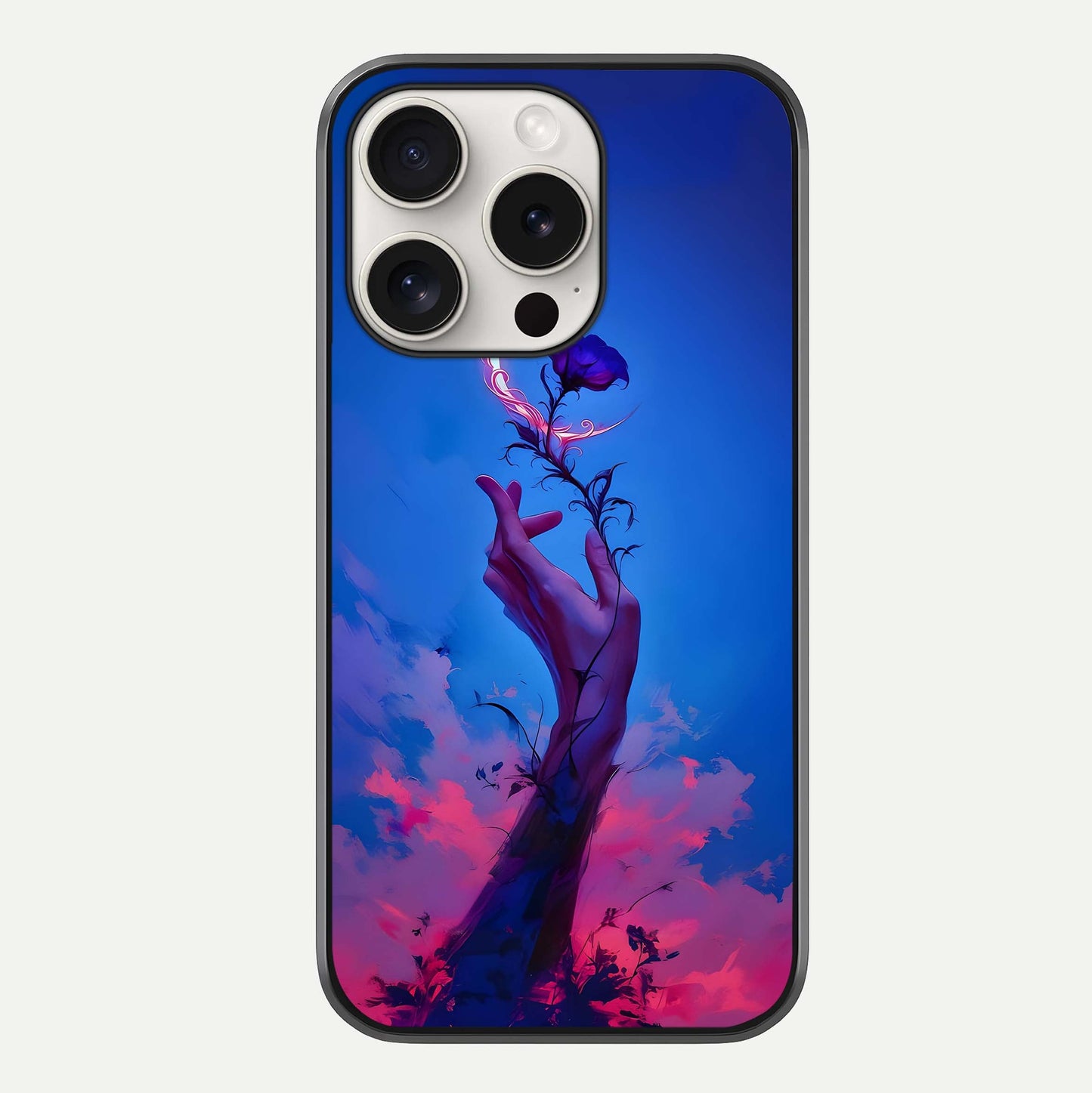 Mystic Hand Glass Case For iPhone 15 Pro Max by Custom World