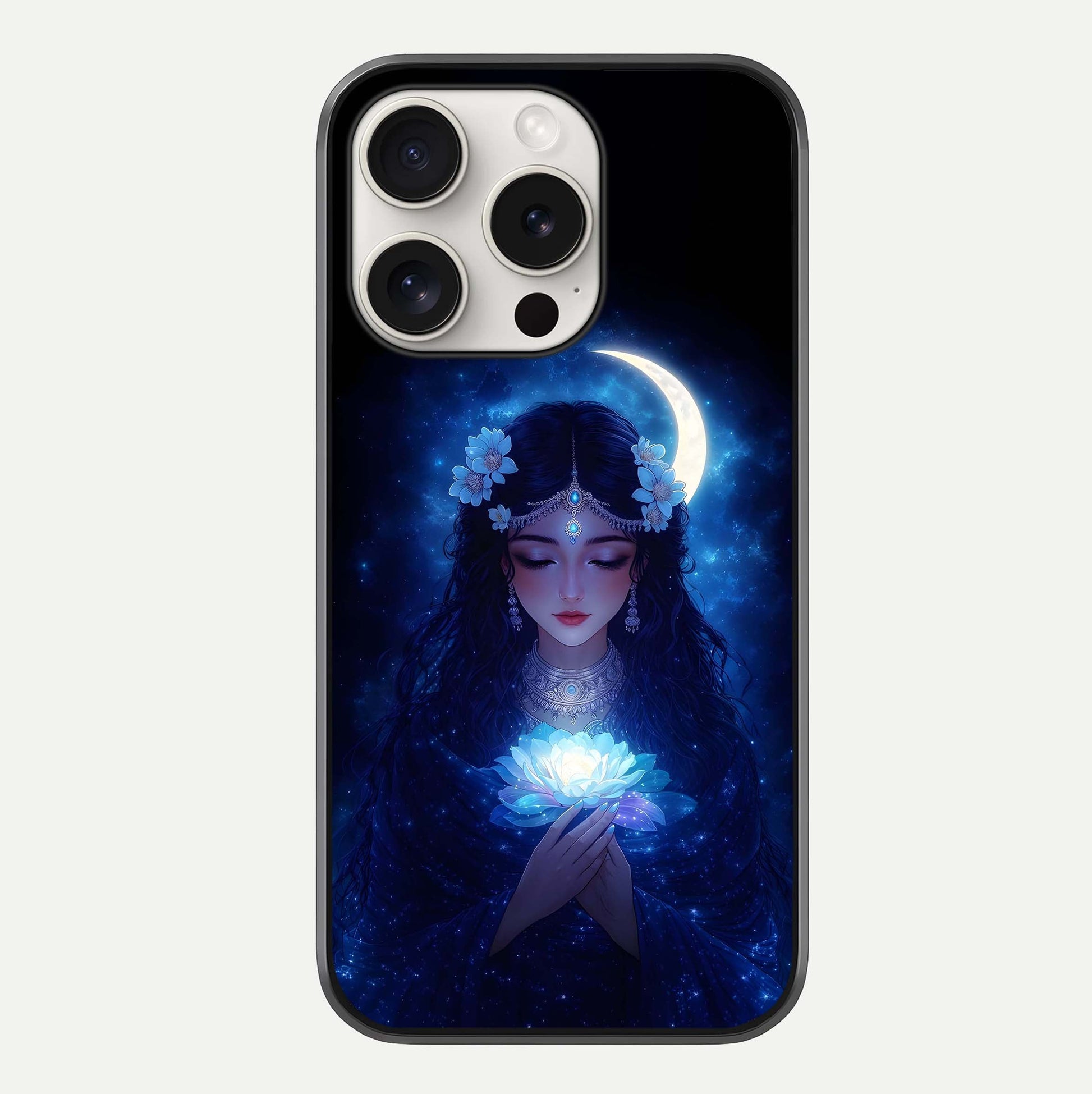 Mystic Moon Queen Glass Case For iPhone 15 Pro Max by Custom World
