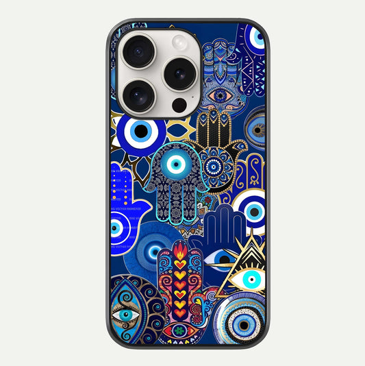 Mystic Palm Guard Glass Case For iPhone 15 Pro Max by Custom World