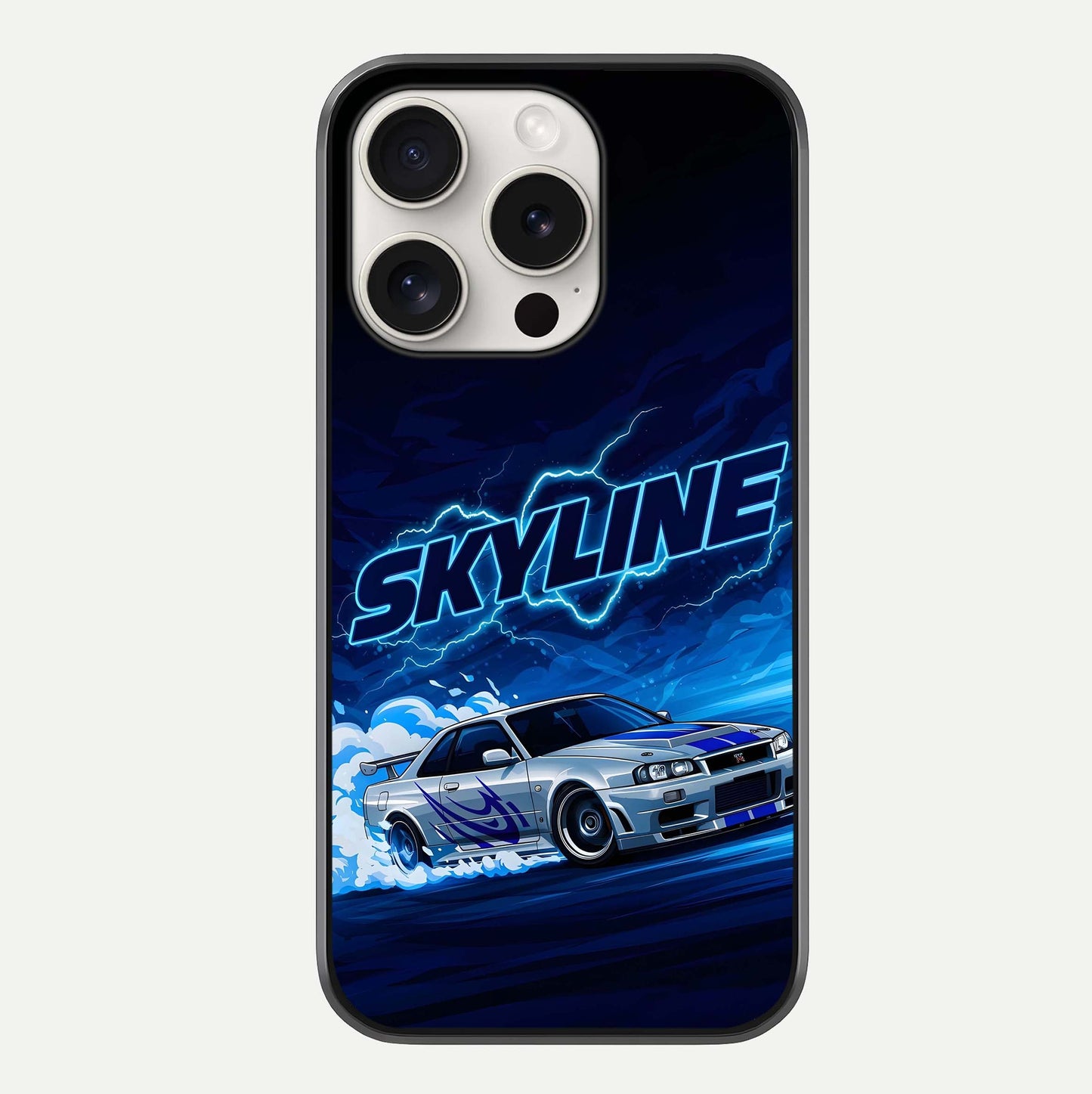 Neon Drift Beast Glass Case For iPhone 15 Pro Max by Custom World