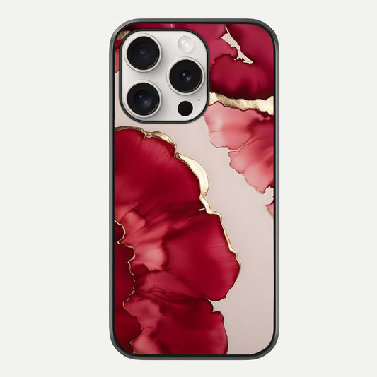 Pink & White Marble Glass Case For iPhone 15 Pro Max by Custom World