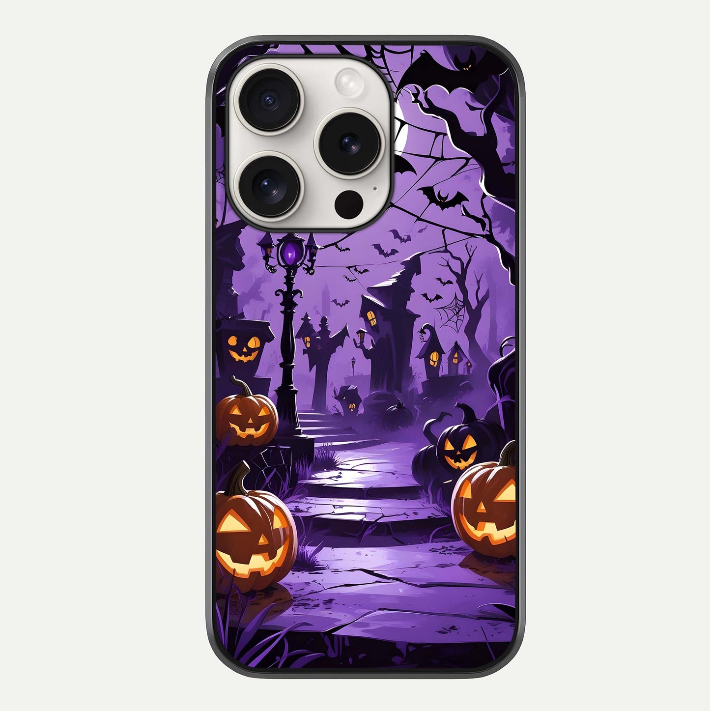 Pumpkin Patch Halloween Glass Case For iPhone 15 Pro Max by Custom World