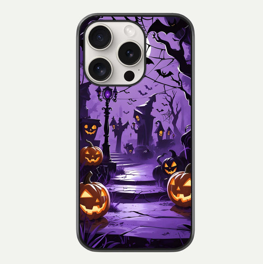 Pumpkin Patch Halloween Glass Case For iPhone 15 Pro Max by Custom World