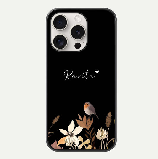 Quiet Garden Tune Custom Name Glass Case For iPhone 15 Pro Max by Custom World