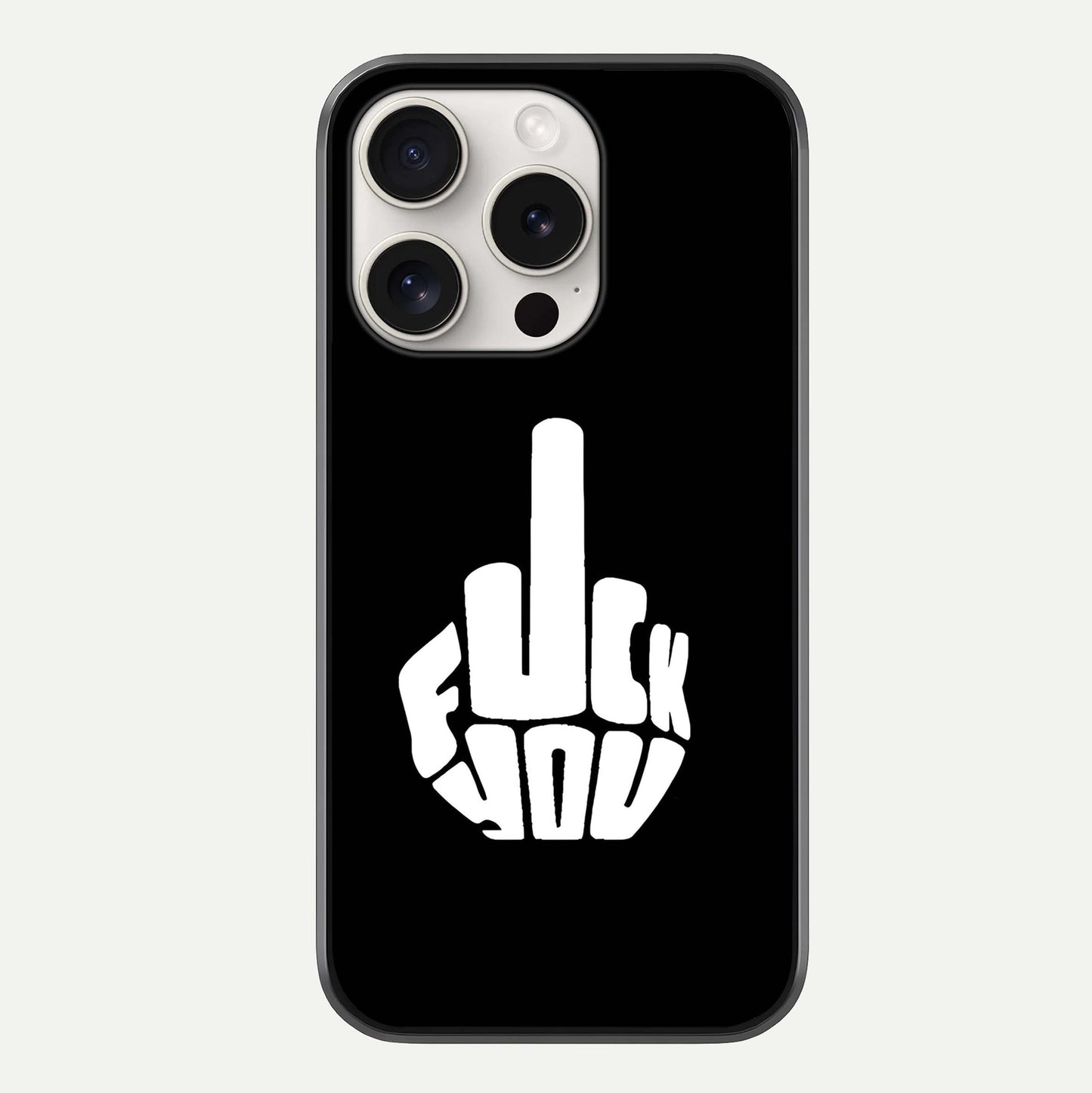 Rebel Mode On Glass Case For iPhone 15 Pro Max by Custom World