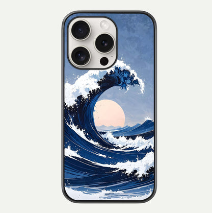 Rising Tide Power Glass Case For iPhone 15 Pro Max by Custom World