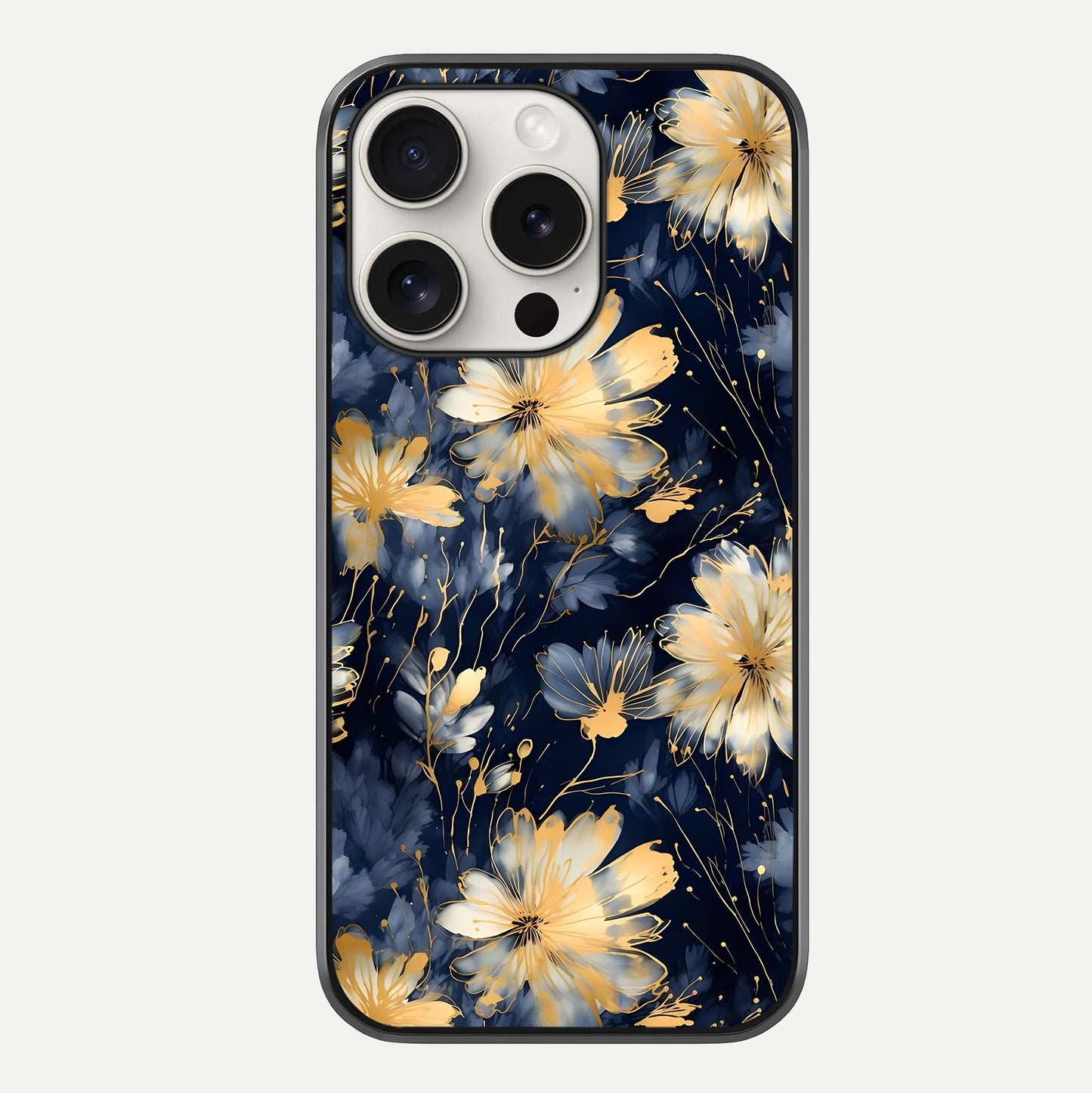 Royal Petal Dream Glass Case For iPhone 15 Pro Max by Custom World