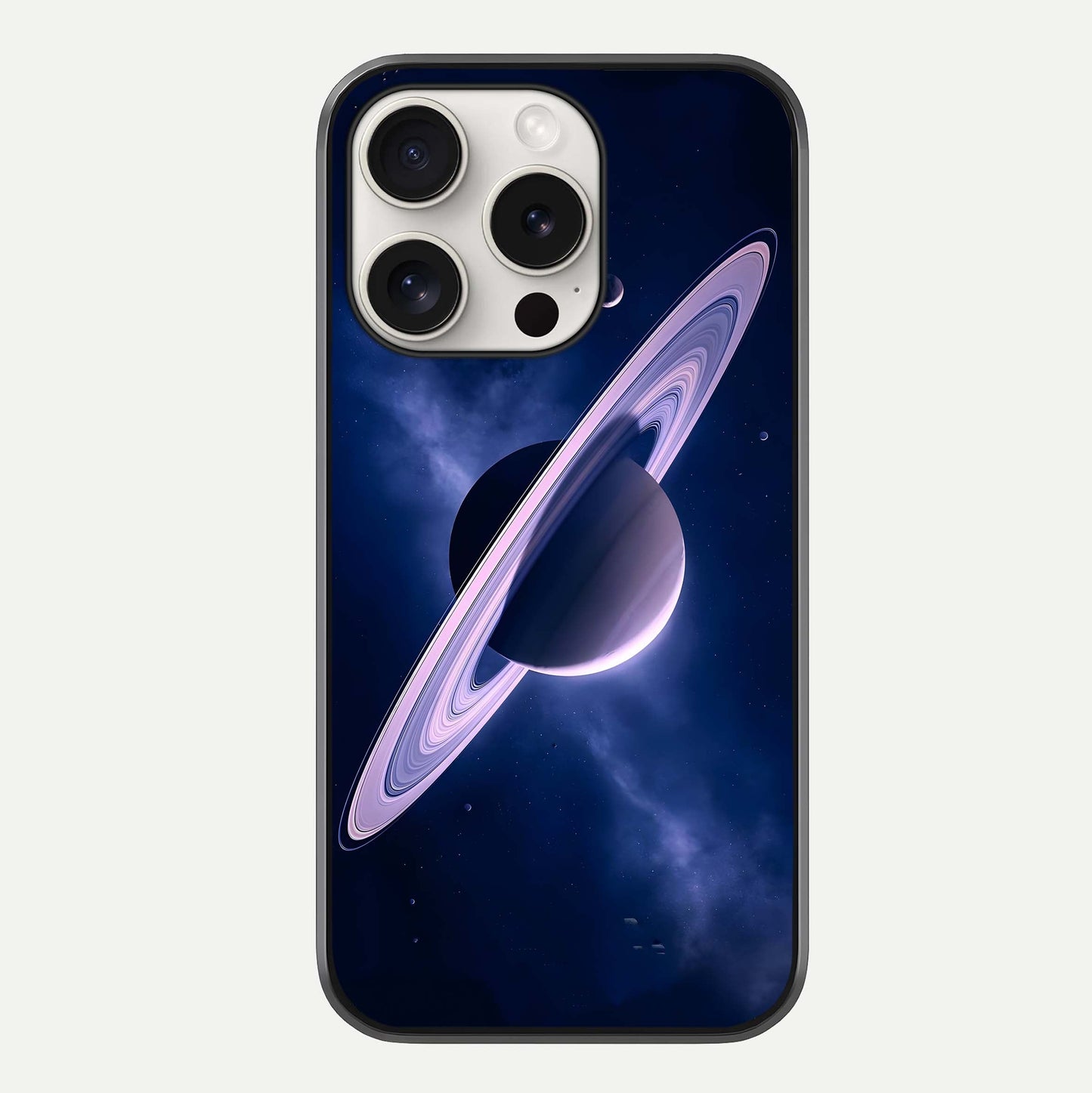 Saturn Ring Mystique Glass Case For iPhone 15 Pro Max by Custom World