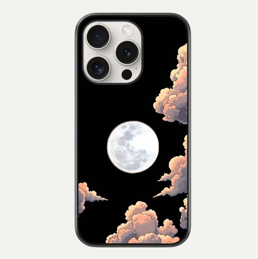 Shade Cloud Moon Glass Case For iPhone 15 Pro Max by Custom World