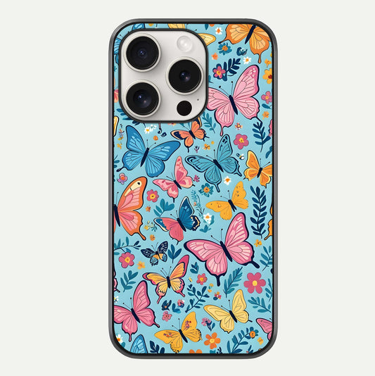 Spring Wing Garden Glass Case For iPhone 15 Pro Max by Custom World