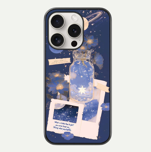 Starlit Cosmic Jar Glass Case For iPhone 15 Pro Max by Custom World