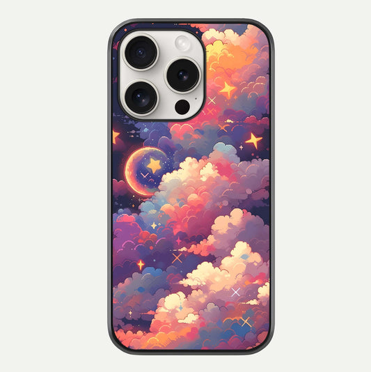 Starlit Dream Clouds Glass Case For iPhone 15 Pro Max by Custom World