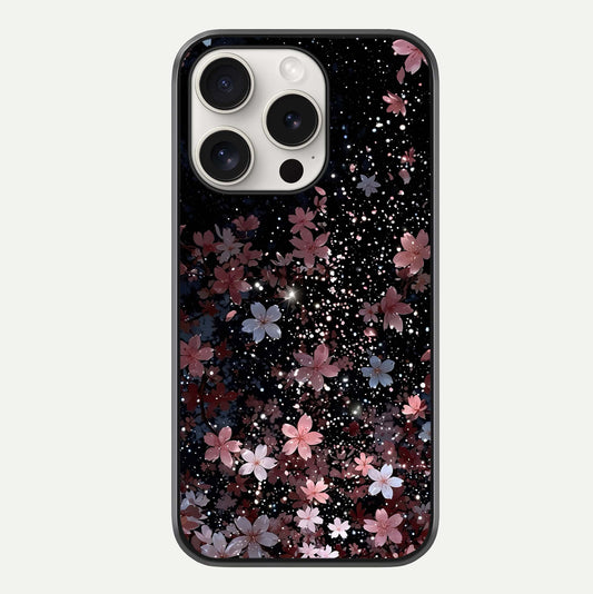 Starlit Flower Dreams Glass Case For iPhone 15 Pro Max by Custom World
