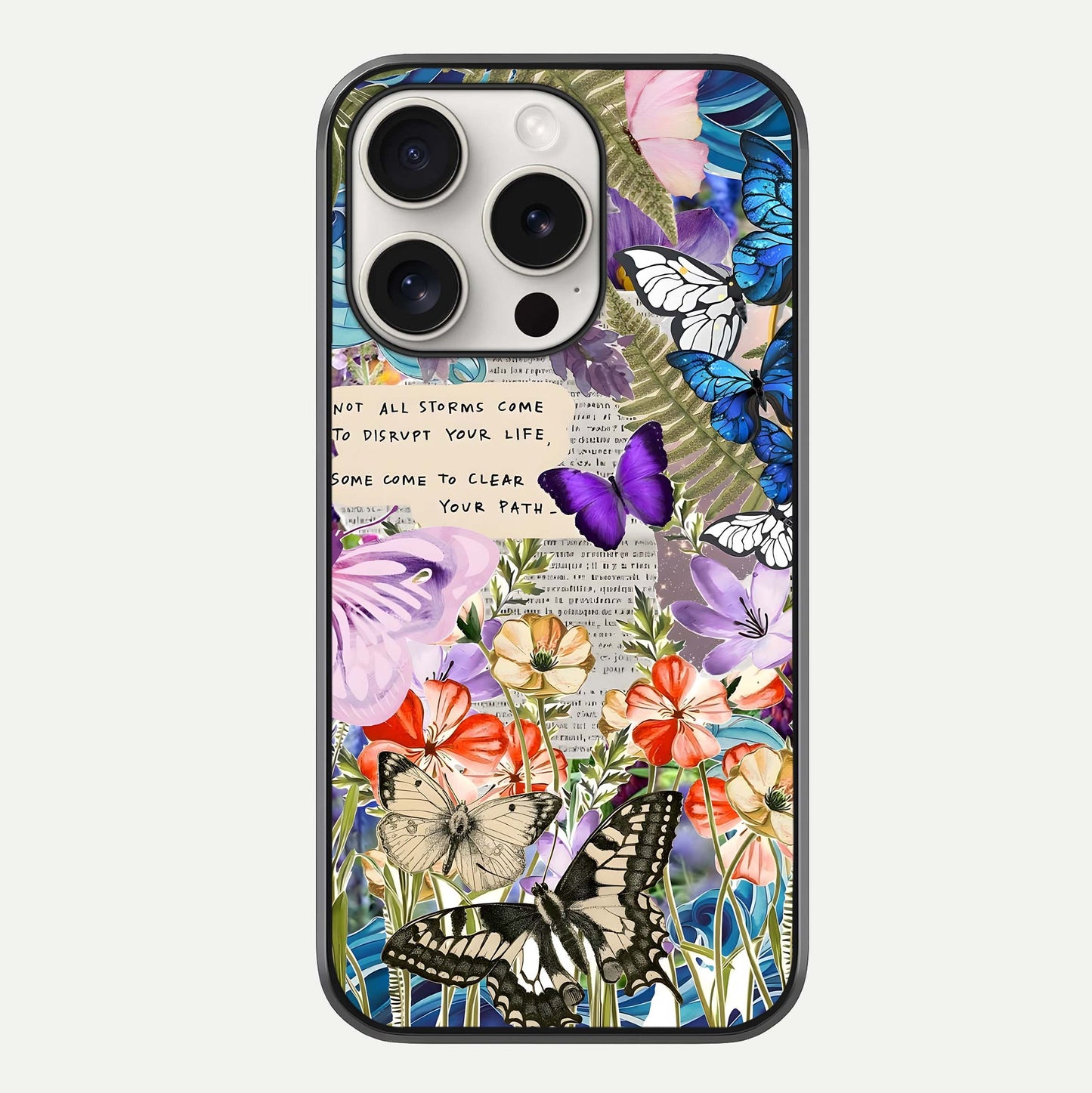 Storm Path Bloom Glass Case For iPhone 15 Pro Max by Custom World