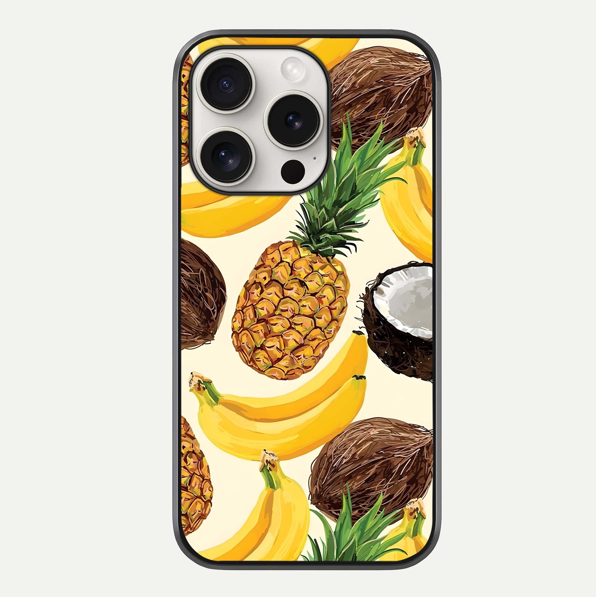 Tropical Fruit Mood Glass Case For iPhone 15 Pro Max by Custom World