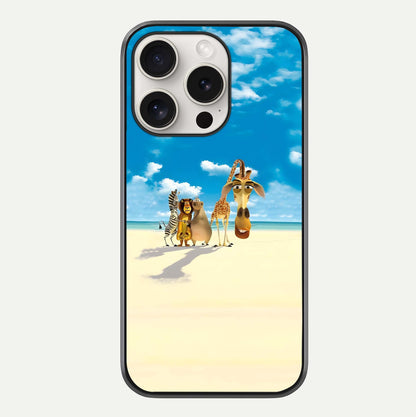 Tropical Fun Squad Glass Case For iPhone 15 Pro Max by Custom World