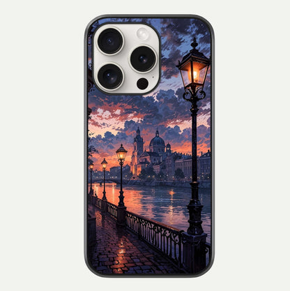 Twilight River Lights Glass Case For iPhone 15 Pro Max by Custom World