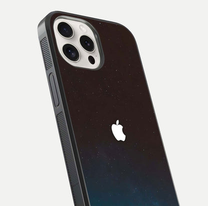 Green Emerald Apple Logo Glass Case for iPhone 15 Pro Max close-up angled shot showing color depth and reflection clarity