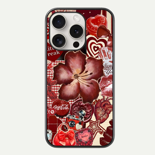 Aesthetic Little Freak Glass Case For iPhone 15 Pro Max by Custom World